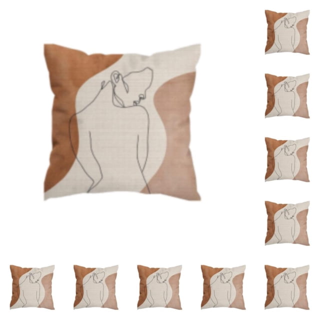 Bewildely Funda de almohada y duradera, fácil de limpiar para decoración del hogar, funda de almohadas de , W0134-7 W0134-7 10Conjunto