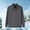 #266-Gray, variant on Handshe Men's Solid Color Two-in-One Thermal Knit Shirt, Thickened Turn-Down Collar Long Sleeve Casual Layered Shirt for Outdoor Winter Daily Wear,Plus Size