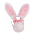 thumbnail image 3 of Conjunto disfraz Animal 3 uds diadema orejas de conejo cola de bola de felpa Rosa claro, 3 of 7