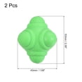 thumbnail image 2 of Uxcell Bounce Reaction Balls Coordination Training Ball Agility Trainer TPR Low Difficulty, Green 2 Pack, 2 of 5