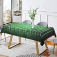 thumbnail image 6 of Football Tablecloth, 60x84 Inch Green Grass Lawn Football Field Rectangle Polyester Fabric Table Cloth,Washable Table Cover for Soccer Centrepiece Tables Sport Boy Birthday Party Decoration, 6 of 6