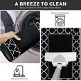 thumbnail image 6 of Black Kitchen Rugs and Mats Non Skid Washable Set of 2, Border Lattice Moroccan Style Kitchen Mats for Floor, Geometric Kitchen Runner Rug, Modern Simple Kitchen Decor, 6 of 6
