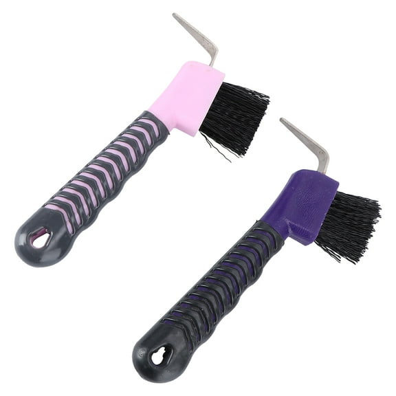LULULION Assorted Color Horse Hoof Pick Made of PP MultiFunctional Tool for Horse Use 2Pcs