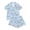 B326 Light Blue, variant on Likimi Kids Toddler Girls Halloween Pajamas Set Short Sleeve Hallowmas Ghost Print Lapel Button Down Pjs Tops With Shorts For Party Fashionable Homewear
