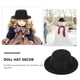 thumbnail image 4 of FELTECHELECTR 4 piezas de sombreros formales pequeños para muñecas pequeñas, accesorios para muñecas, ropa para muñecas, sombreros y adornos., 4 of 4
