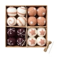 thumbnail image 3 of Adornos de bolas de Navidad perfecl 16 piezas marrón, 3 of 8