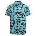 thumbnail image 3 of Camisas casuales con estampado floral de tortuga para hombres, ropa, camisa hawaiana con estampado 3D, camisetas Y2k de manga corta, ropa kawaii, blusa con solapa, 3 of 5