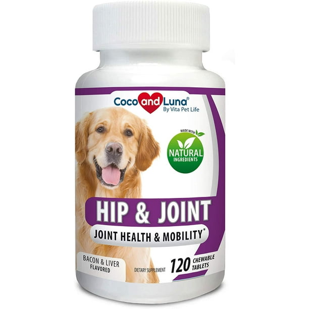 Hip and Joint Support for Dogs,Glucosamine, MSM, Chondroitin, Pain