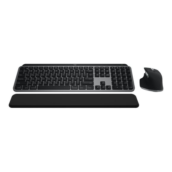 Logitech Master Series MX Keys S Combo for Mac - Keyboard and mouse set - backlit - wireless - Bluetooth LE - space gray