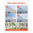 thumbnail image 3 of KFFKFF Greenhouse Spring Wire and Lock Channel Kit, 20 Pieces of 6.56 ft PVC-Coated Wiggle Wire with Aluminum Alloy Channels and Screws, 0.05 in Thickness, Suitable for Securing Poly Film, 3 of 9