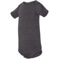 thumbnail image 2 of Bella Canvas Cache-Couche en Jersey pour Bébé, 12-18, Gris Foncé Chiné, 2 of 3