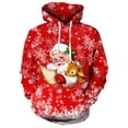 thumbnail image 2 of Sudadera con capucha y estampado 3D de Papá Noel para hombre y mujer, ropa divertida de Navidad, sudadera con capucha unisex para hombre y mujer, 2 of 5