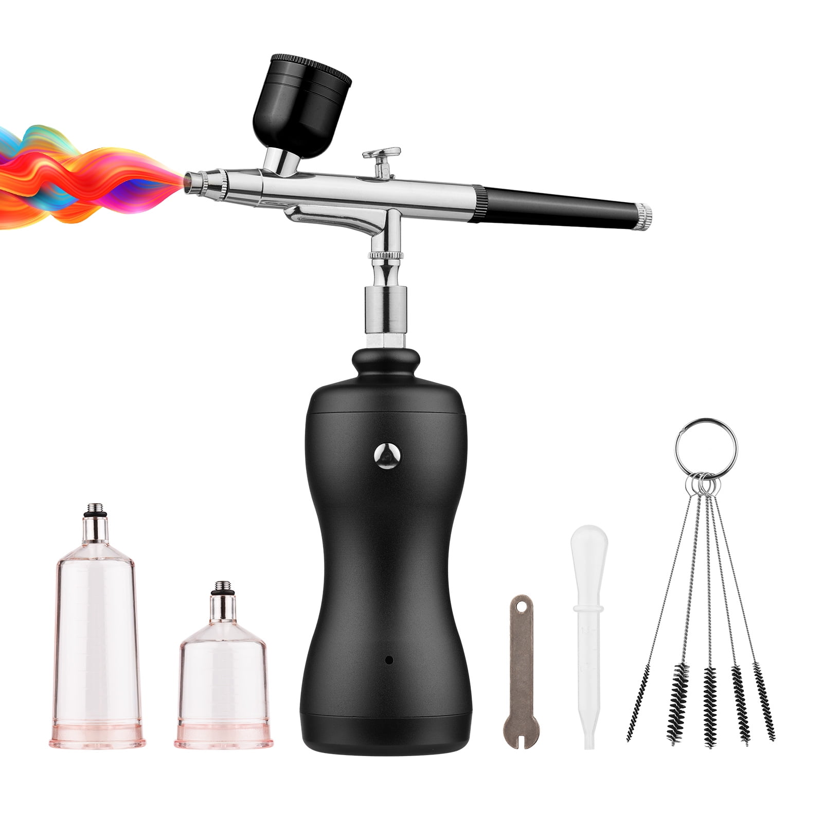 Airbrush Kit with Air Compressor and Nozzles,Handheld Cordless 3level