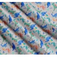 thumbnail image 3 of Soimoi Gray Cotton Poplin Fabric Balloon & Dinosaur Kids Printed Fabric 1 Yard 56 Inch Wide, 3 of 7