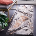 thumbnail image 3 of SAFAVIEH Cyrus Tendrils Abstract Shag Runner Rug, Dark Gray/Orange, 2'2" x 7'9", 3 of 12