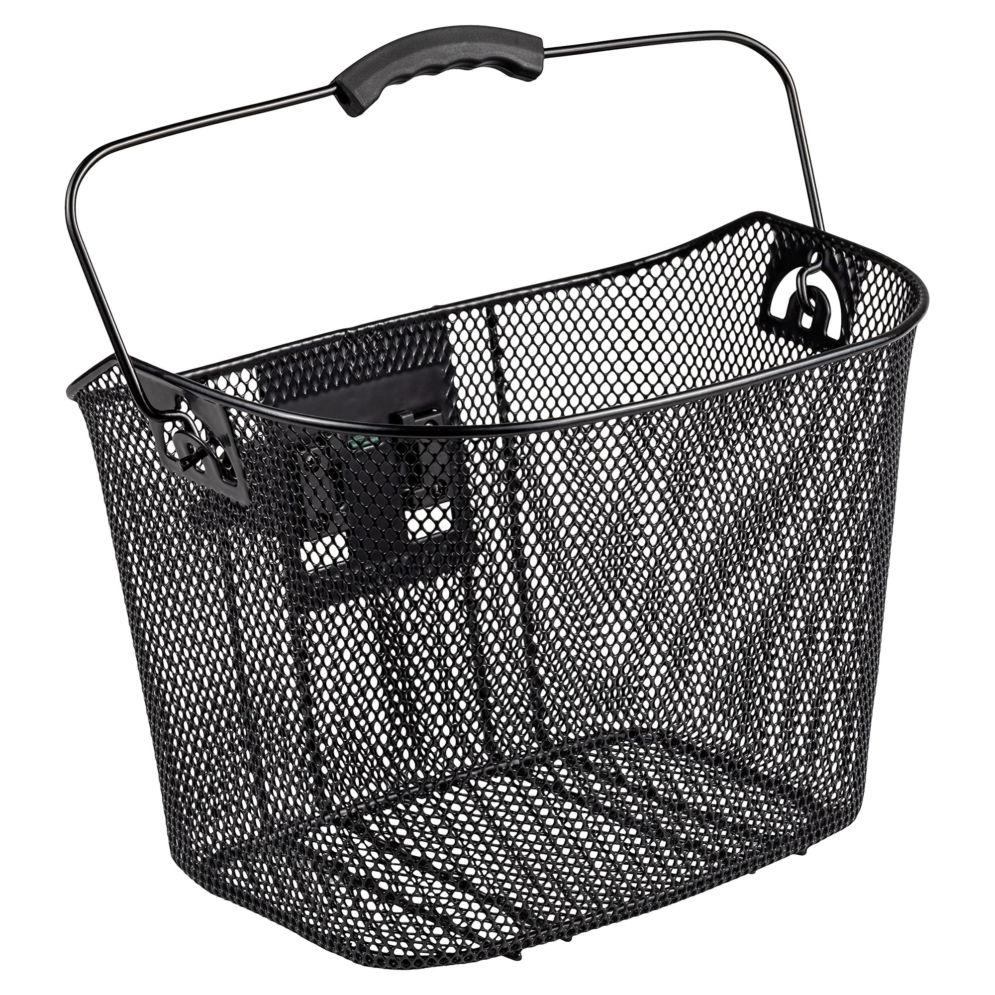 Schwinn Bike Wire Basket Easy Quick Release Handlebar Mount Weatherproof Fits Most Adult Bikes Bicycle Accessories Medium Black Walmart