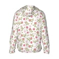thumbnail image 3 of Daiia Rose Flowers UPF 50+ Sun Protection Hoodie Jacket Lightweight Long Sleeve Sun Shirt for Women Men with Pocket Hiking Outdoor-Large, 3 of 9