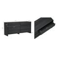 thumbnail image 3 of Linda Commode Moderne 2 Pcs à Double Largeur et Table de Nuit en Gris Anthracite, 3 of 12