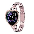 thumbnail image 1 of Reloj inteligente con frecuencia cardíaca, presión arterial, contador de pasos, IP67, reloj de metal resistente al agua, rosa roja Inevent EL000350-02B, 1 of 7