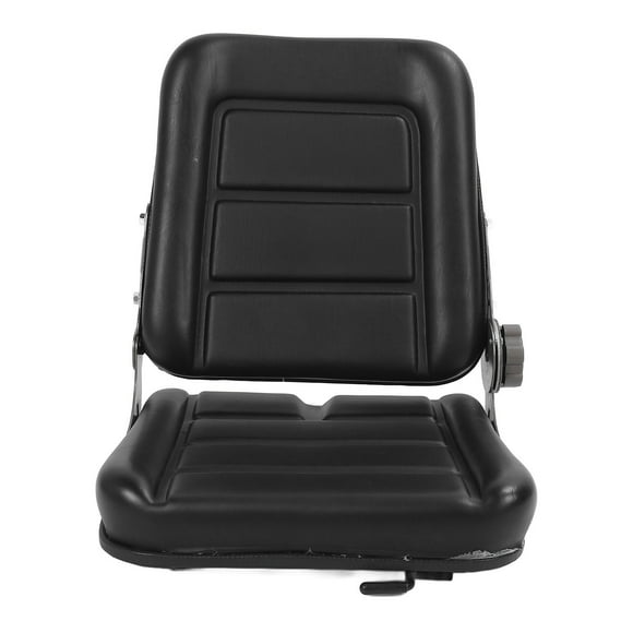 Forklift Tractor with Adjustment Switch and Slide Rail Black Comfortable for Mower Skid Loader Telehandler Backhoe Excavator Dozer