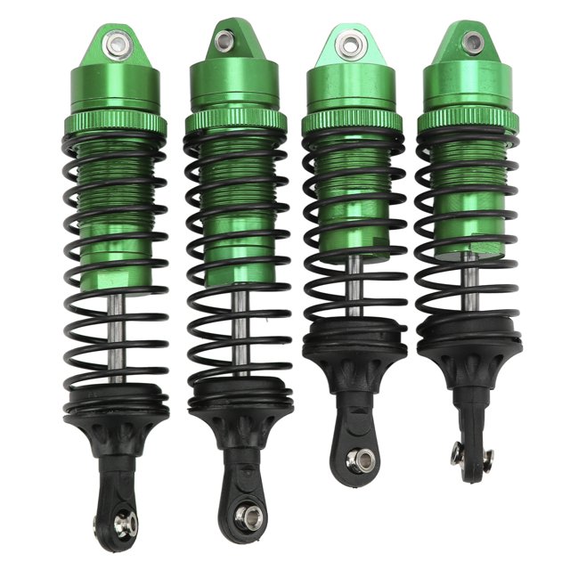 Front Rear Suspension Damper, Wear Resistant Adjustable Height RC Front Rear Shock Absorbers Easy Disassembly For 1/10 Off Road Vehicles Green