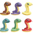 thumbnail image 4 of Sequin Fabric Year Of The Snake Plush Toys Chinese Animal Snake Year Mascot Doll Simulated Plush Sequined Snake doll Xmas Gifts, 4 of 5