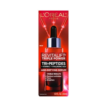 L'Oreal Paris Revitalift Triple Power Age-Defying Face Serum, Anti Aging, 1 fl oz