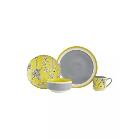 

Baum COUL16Y Fleur Yellow Dinnerware Set - 16 Piece