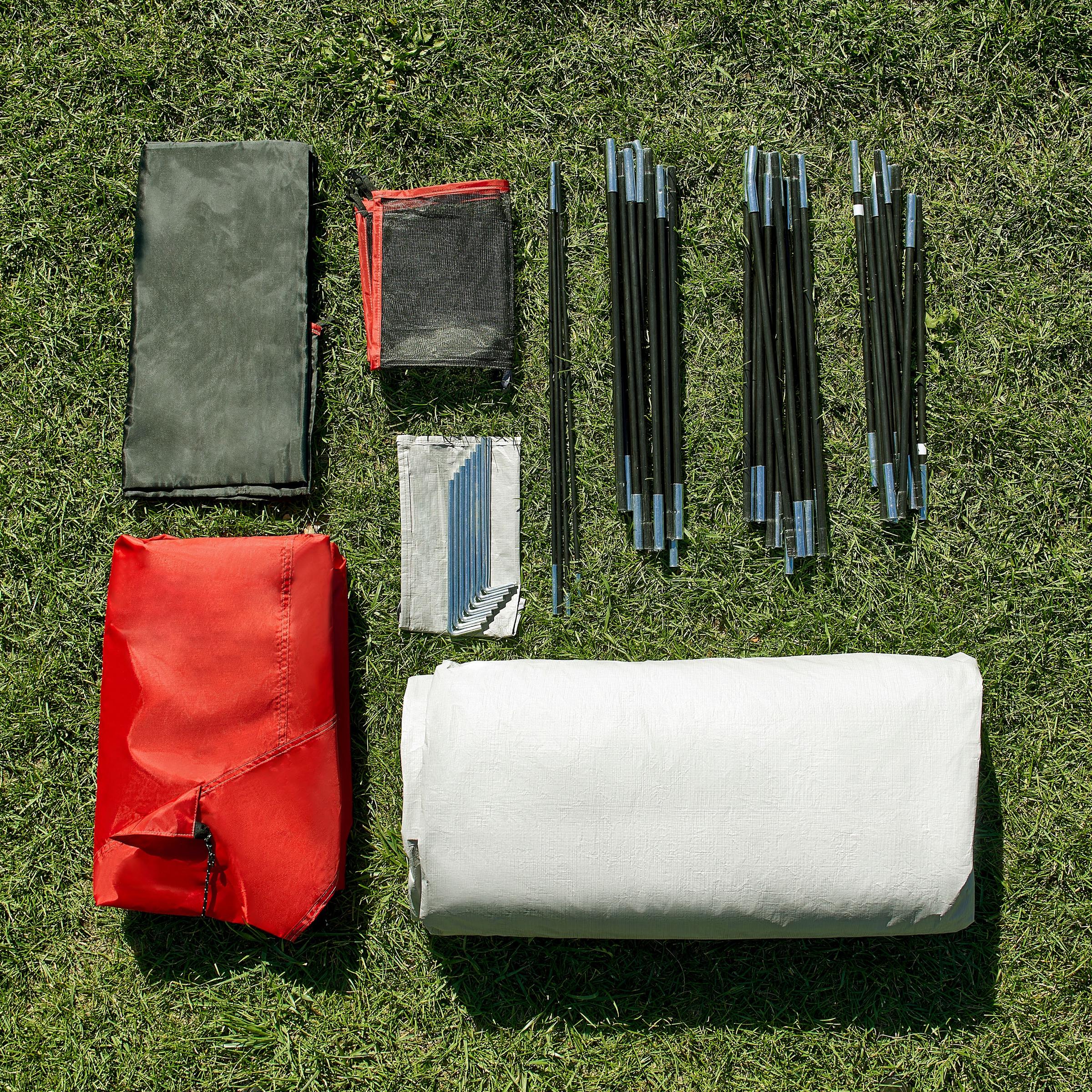Carpa Familiar para 10 Personas con Habitación Lateral y Cubierta de Lluvia Desmontable 7