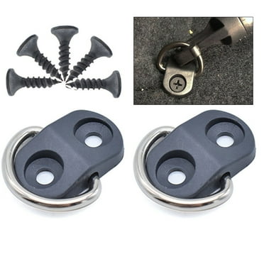 2X Rear Trunk Boot Floor Cargo Net Tie Down Hook Ring Loop Hanging Fixings Clips