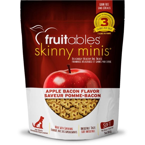 Fruitables Saveur Pomme-Bacon Skinny Minis Friandise pour Chien 142g