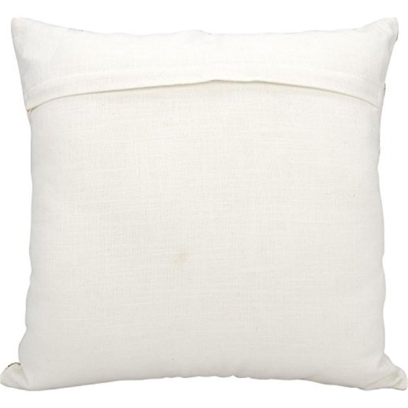 Luminescence White Beaded Buckles Pillow