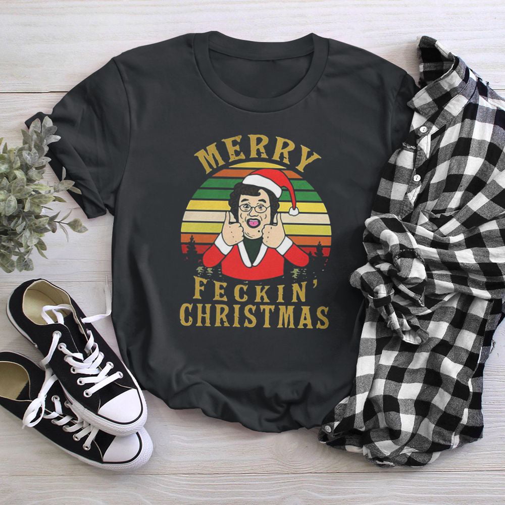 Mrs Brown Merry FECKIN' CHRISTMAS T-SHIRT Funny Christmas Gift 