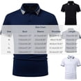 thumbnail image 4 of Men's Polos Shirts Short Sleeve Summer Fashion Casual Golf T Shirt Breathable Moisture Wicking Patchwork Tees (S, Black), 4 of 8