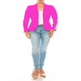 thumbnail image 1 of Blazer Ouvert Ajusté à Manches Longues pour Femmes, Tenue de Bureau Décontractée Unie, 1 of 7