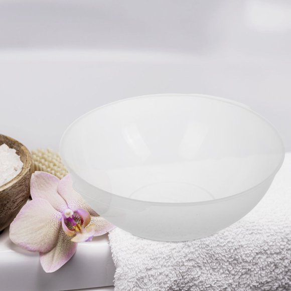 KHBUAB Lavabo Plástico Transparente Para Con Asa Fácil De Y