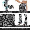 thumbnail image 4 of Palazzo Flare Legging for Women - High Waisted Wide Leg Yoga Pants, Soft Lounge Pants for Summer Vacation, 4 of 6