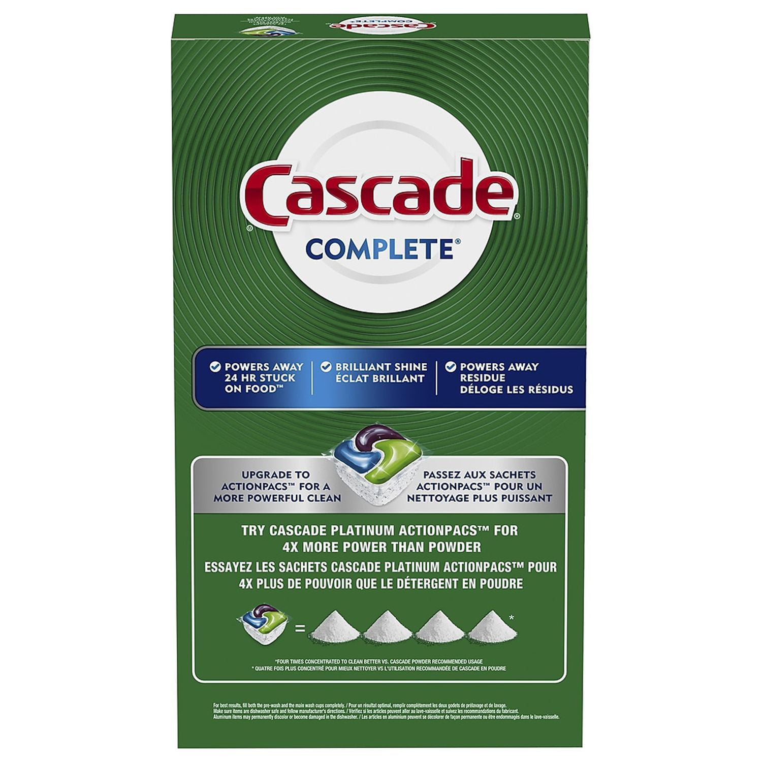 Cascade Complete Powder Dishwasher Detergent Fresh Scent 90 oz. (53991)