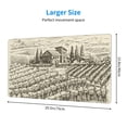 thumbnail image 3 of Kdxio Vineyard Landscape Print Large Gaming Mouse Pad,Non-Slip Base,Water Resist Keyboard Pad for Gamer,Office & Home,29.5 x 15.8 in, 3 of 9