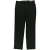 Kenneth Cole Mens Simple Dress Pants Slacks, Black, 29W x 32L