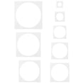 thumbnail image 4 of Circle Templates Pet White 8Pcs 6.9In, 4 of 6