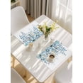 thumbnail image 5 of Blue Eucalyptus Leaves Placemats Set of 8, Farmhouse Watercolor Floral Placemats for Dining Table, Place Mats for Kitchen Tabletop, Waterproof Wipeable Dining Table Mats Set, 5 of 9