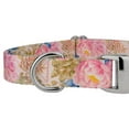 thumbnail image 5 of Country Brook Petz® Premium Watercolor Peonies Dog Collar and Leash, Large, 5 of 6