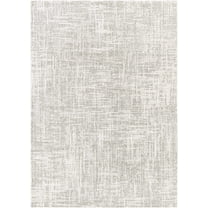 Hauteloom Cowbridge Living Room, Bedroom Area Rug - Contemporary - High Pile - Charcoal, Cream, Peach - 6'7" x 9'6"