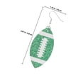 thumbnail image 2 of YSNOOWE 1Par Aretes Colgantes Deportivos Con De Lentejuelas Para Fanáticas Del Fútbol, 2 of 6