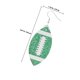 thumbnail image 2 of UPOUART 1Par Aretes Colgantes Verde Con De De Fútbol Y Lentejuelas, 2 of 6