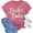 Brick Red, variant on Graphic Tees for Women Elegant Lady Down Syndrome Awareness Tee for Daily Wear Inspiring Message Women’s T-Shirt Silver S