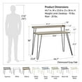 thumbnail image 4 of Ameriwood Home Haven Retro Computer Desk with Riser, Olive Green with Gold Legs, 4 of 8