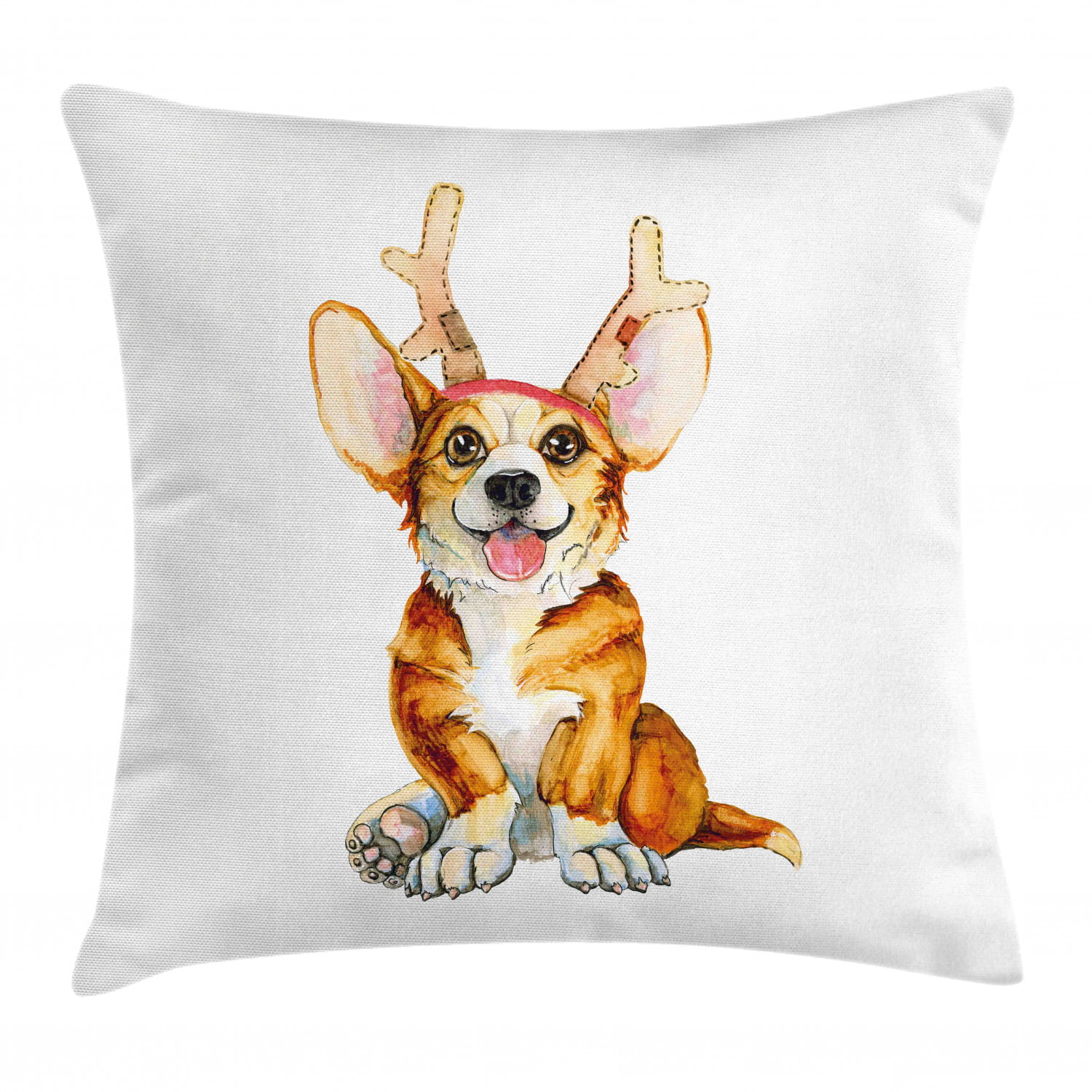 Dog Lover Gifts Chihuahua Dog Decor Funny Chihuahua Pillow Cover,18 x 18 Inch Color Printing Linen Cushion Cover for Sofa Couch Bed It's Not Dog Hair It's Chihuahua Glitter Throw Pillow Case 
