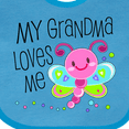 thumbnail image 4 of Inktastic My Grandma Loves Me Cute Dragonfly Boys or Girls Baby Bib, 4 of 4